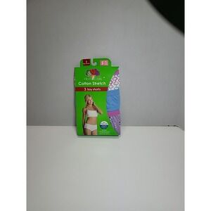 Fruit Of TheLoom Women's 3 Pair Boy Shorts Cotton Stretch Underwear Panties 5 Sm